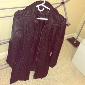 WHBM Black Fall Coat